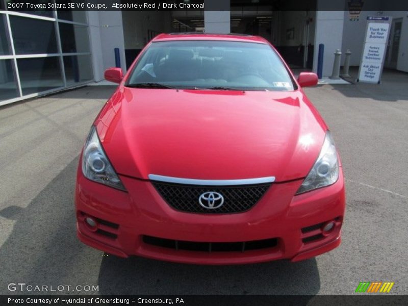 Absolutely Red / Dark Charcoal 2007 Toyota Solara SE V6 Coupe
