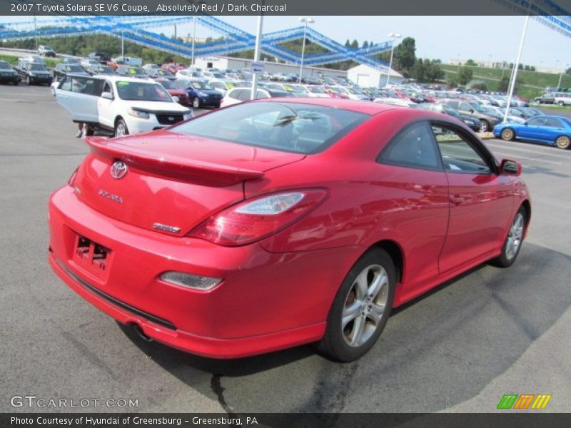 Absolutely Red / Dark Charcoal 2007 Toyota Solara SE V6 Coupe