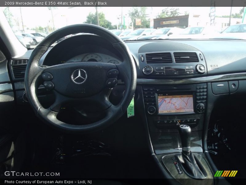 Black / Black 2009 Mercedes-Benz E 350 4Matic Sedan