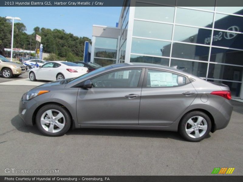 Harbor Gray Metallic / Gray 2013 Hyundai Elantra GLS