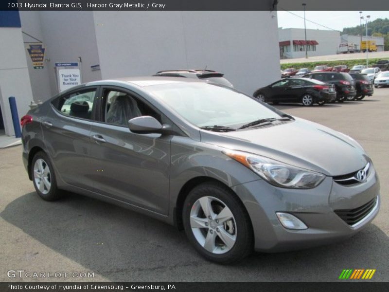 Harbor Gray Metallic / Gray 2013 Hyundai Elantra GLS