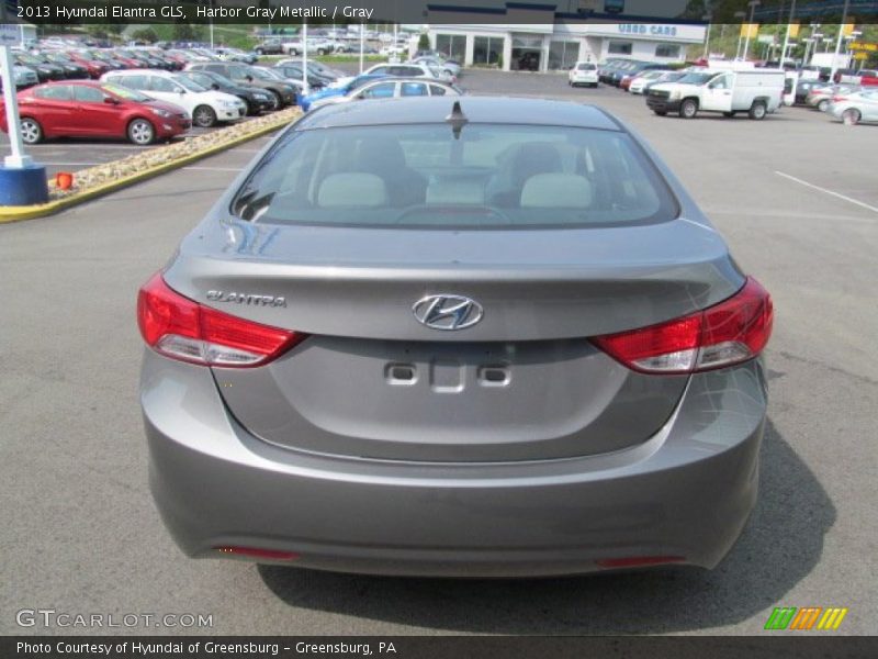 Harbor Gray Metallic / Gray 2013 Hyundai Elantra GLS