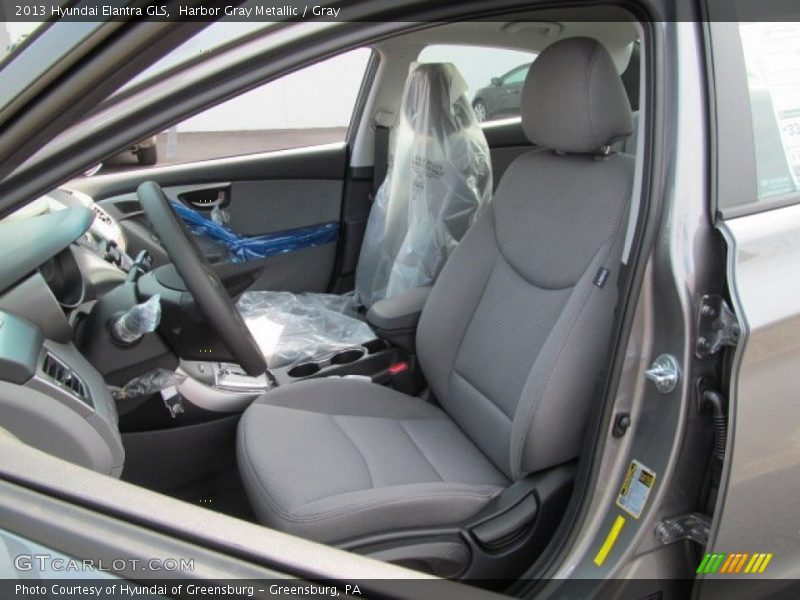 Harbor Gray Metallic / Gray 2013 Hyundai Elantra GLS