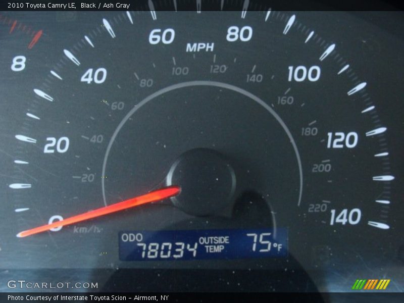 Black / Ash Gray 2010 Toyota Camry LE