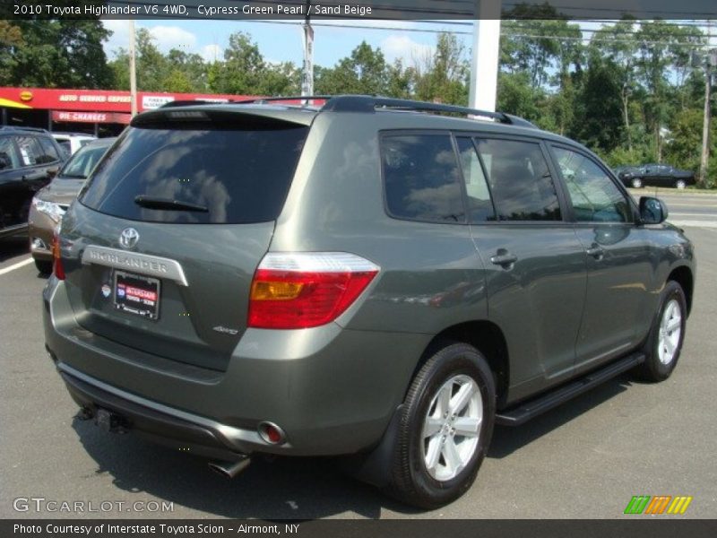 Cypress Green Pearl / Sand Beige 2010 Toyota Highlander V6 4WD