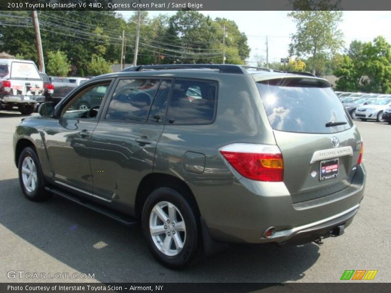 Cypress Green Pearl / Sand Beige 2010 Toyota Highlander V6 4WD