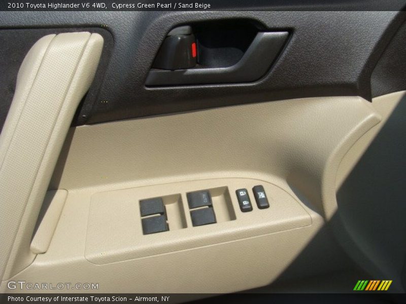 Cypress Green Pearl / Sand Beige 2010 Toyota Highlander V6 4WD