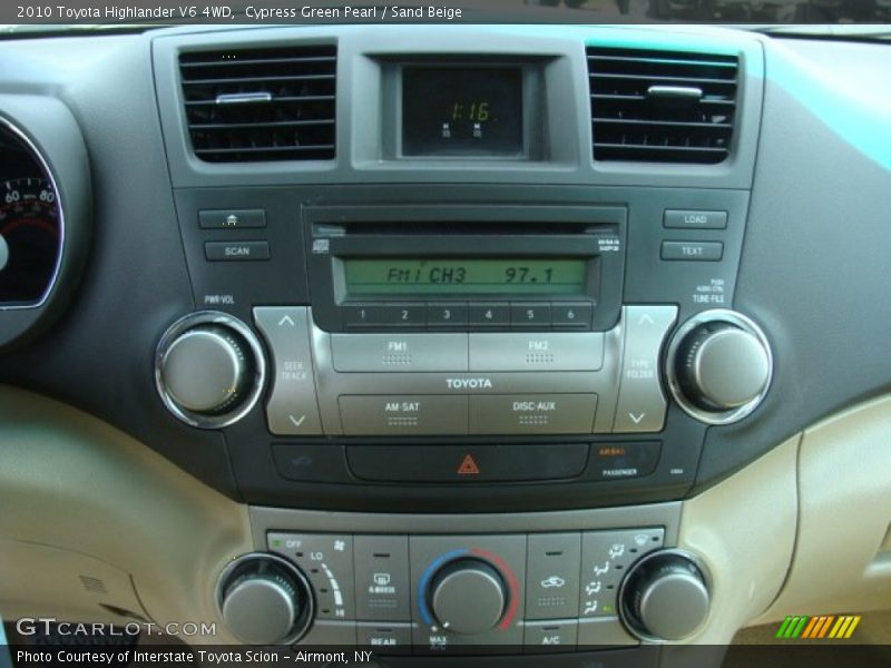 Cypress Green Pearl / Sand Beige 2010 Toyota Highlander V6 4WD