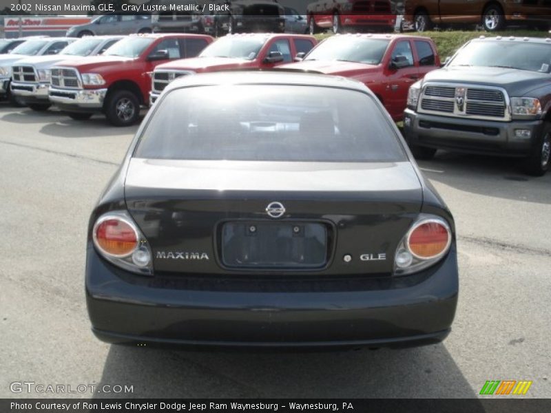 Gray Lustre Metallic / Black 2002 Nissan Maxima GLE