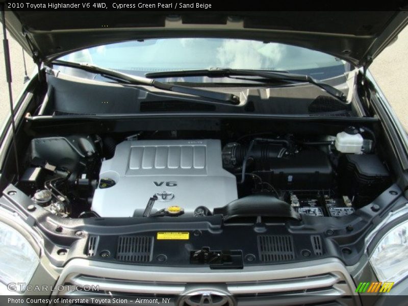 Cypress Green Pearl / Sand Beige 2010 Toyota Highlander V6 4WD