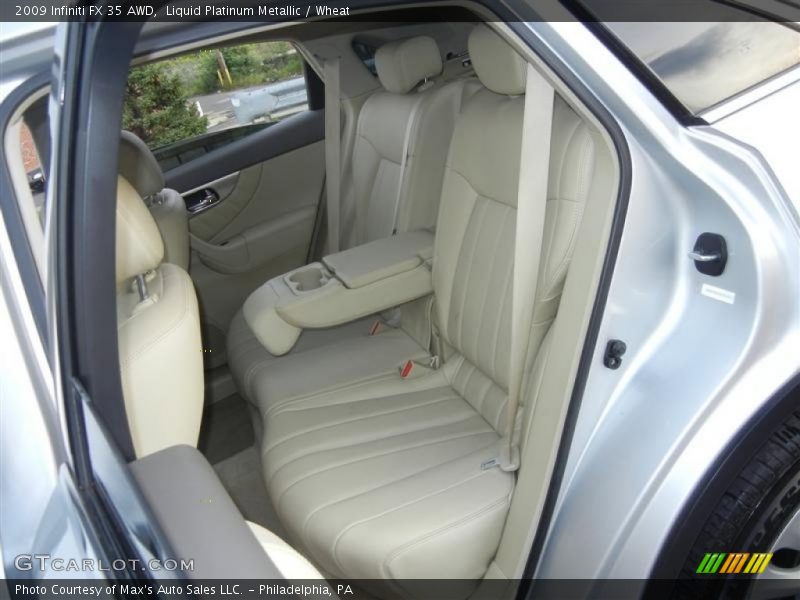 Liquid Platinum Metallic / Wheat 2009 Infiniti FX 35 AWD