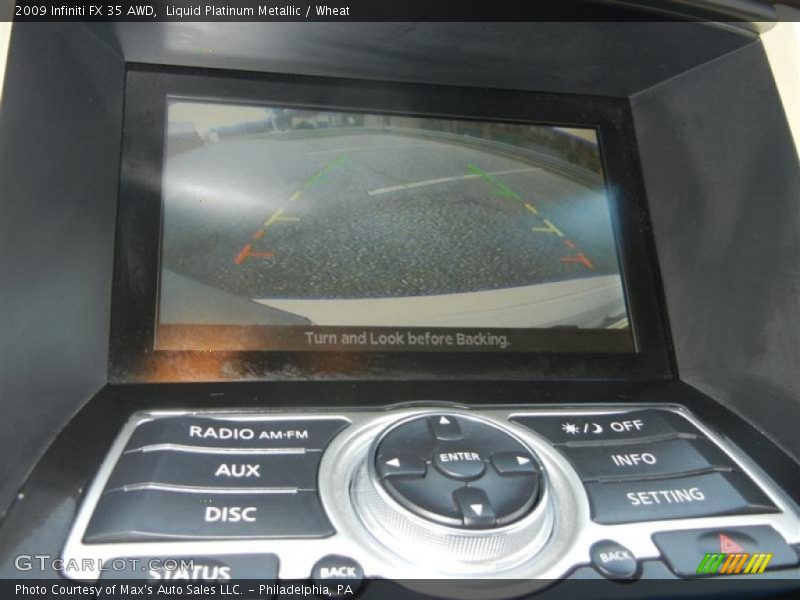 Liquid Platinum Metallic / Wheat 2009 Infiniti FX 35 AWD