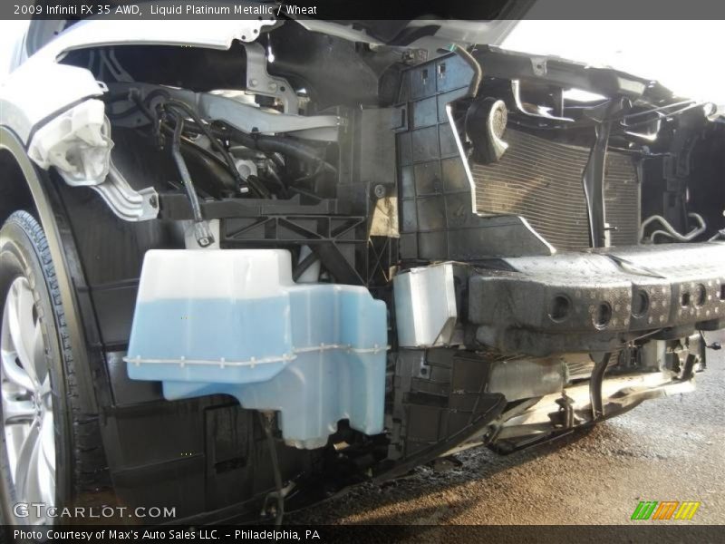 Liquid Platinum Metallic / Wheat 2009 Infiniti FX 35 AWD