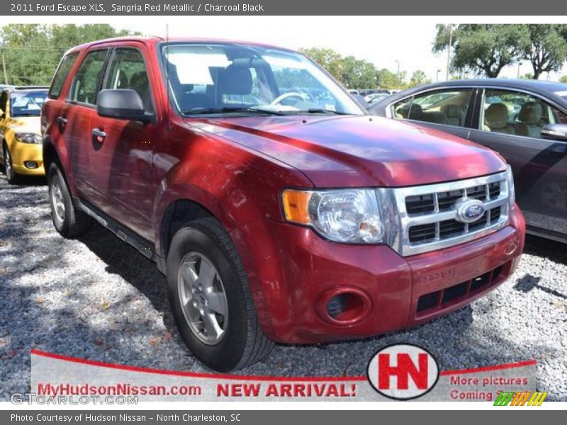 Sangria Red Metallic / Charcoal Black 2011 Ford Escape XLS