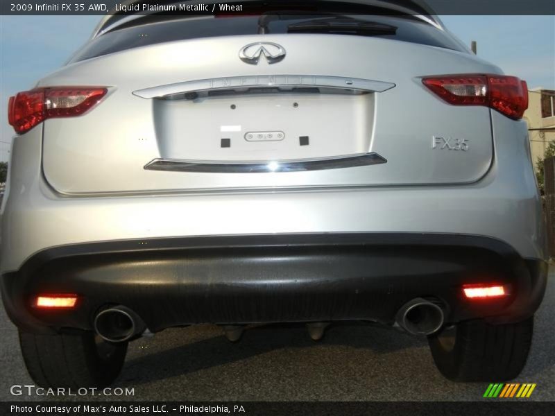 Liquid Platinum Metallic / Wheat 2009 Infiniti FX 35 AWD