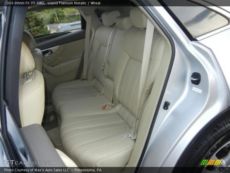 Liquid Platinum Metallic / Wheat 2009 Infiniti FX 35 AWD