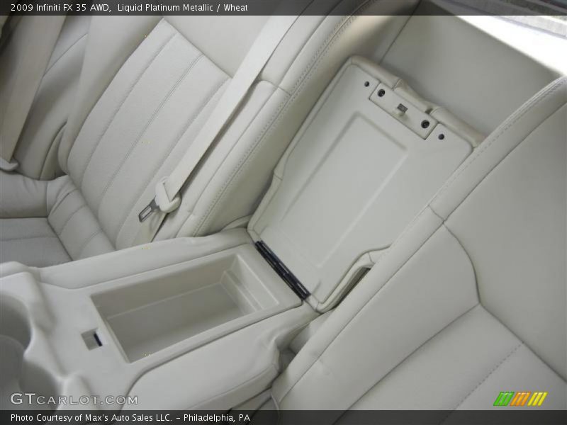 Liquid Platinum Metallic / Wheat 2009 Infiniti FX 35 AWD