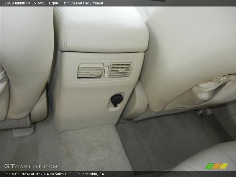 Liquid Platinum Metallic / Wheat 2009 Infiniti FX 35 AWD