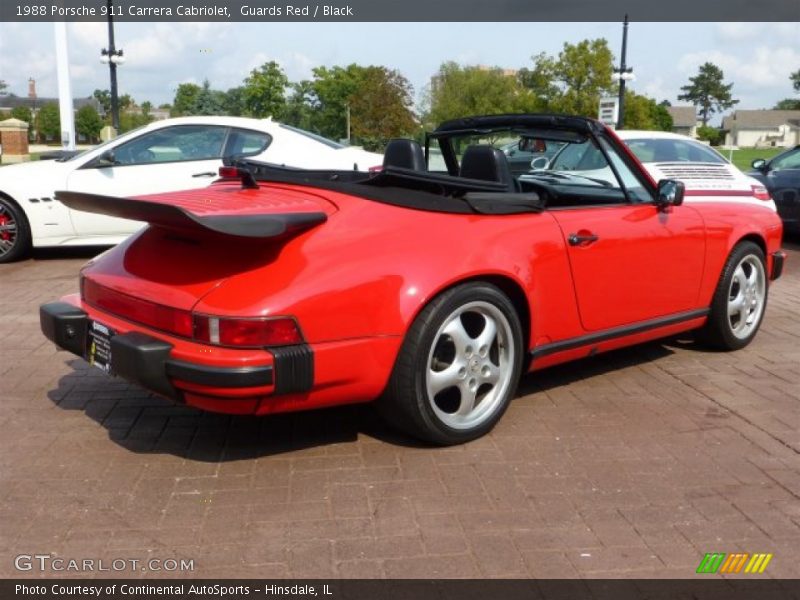 Guards Red / Black 1988 Porsche 911 Carrera Cabriolet