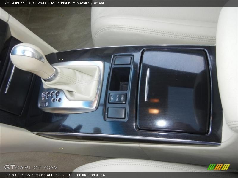 Liquid Platinum Metallic / Wheat 2009 Infiniti FX 35 AWD