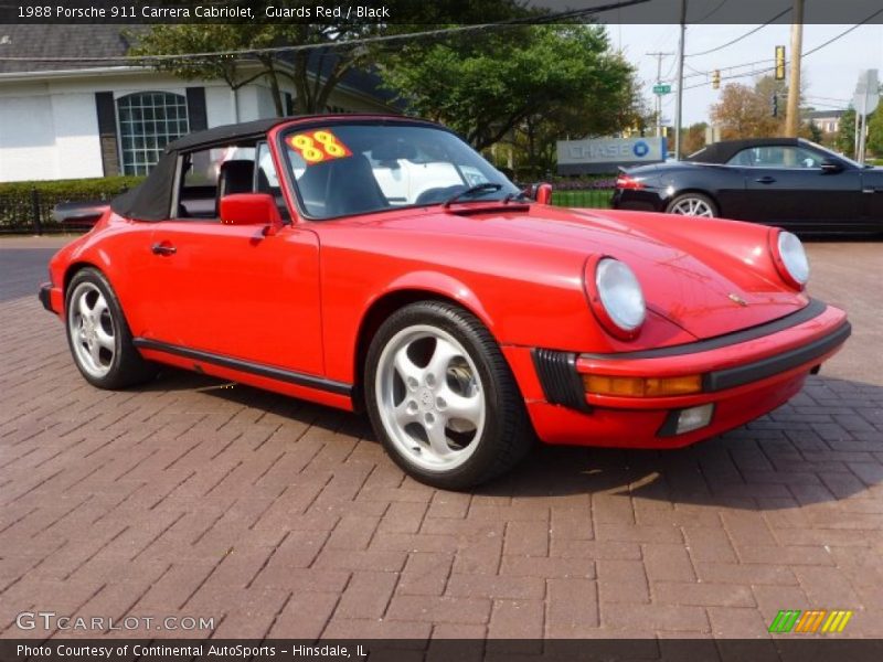 Front 3/4 View of 1988 911 Carrera Cabriolet