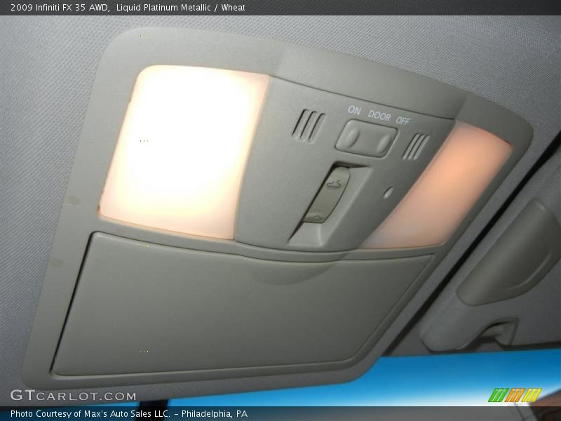 Liquid Platinum Metallic / Wheat 2009 Infiniti FX 35 AWD