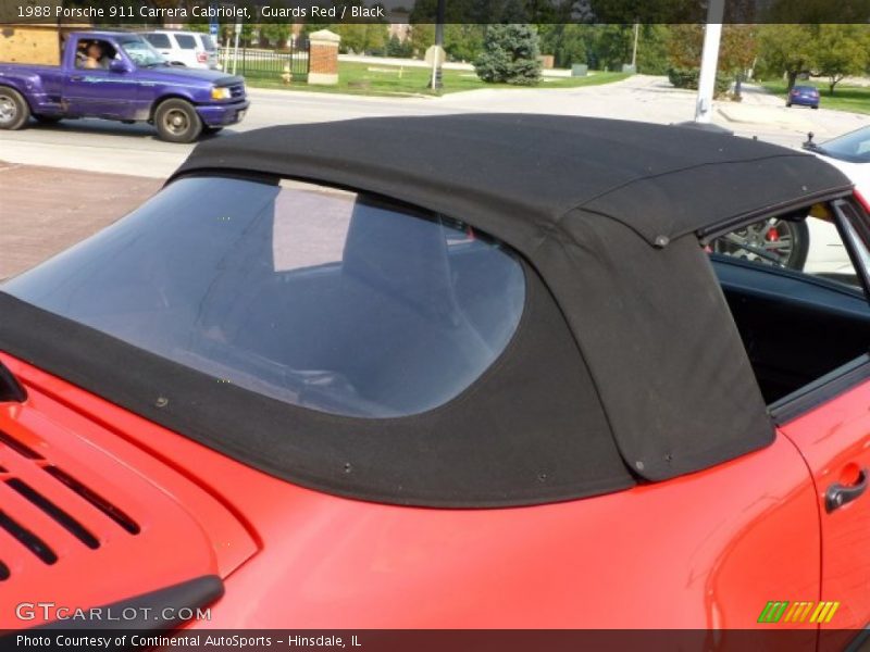 Guards Red / Black 1988 Porsche 911 Carrera Cabriolet