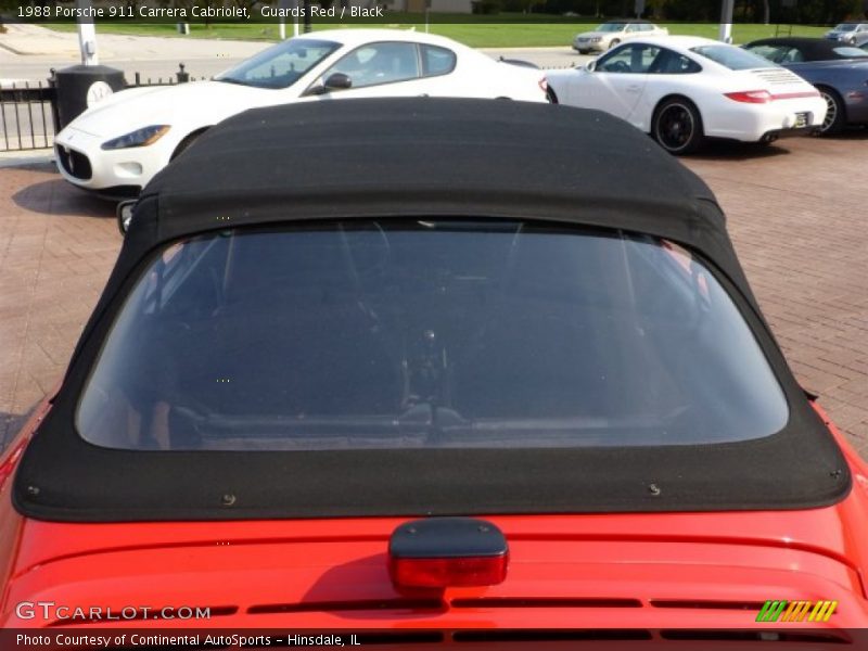 Guards Red / Black 1988 Porsche 911 Carrera Cabriolet