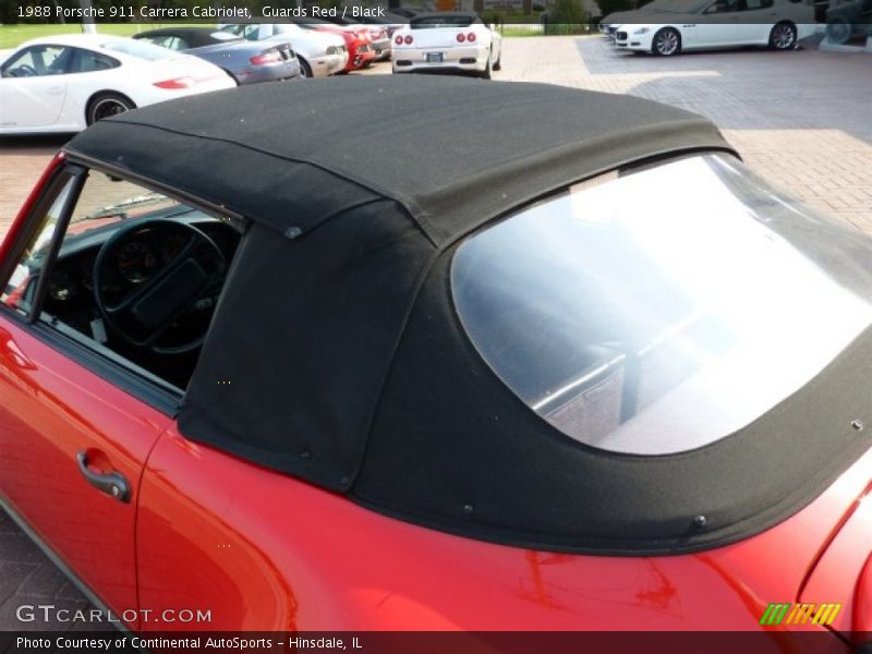 Guards Red / Black 1988 Porsche 911 Carrera Cabriolet