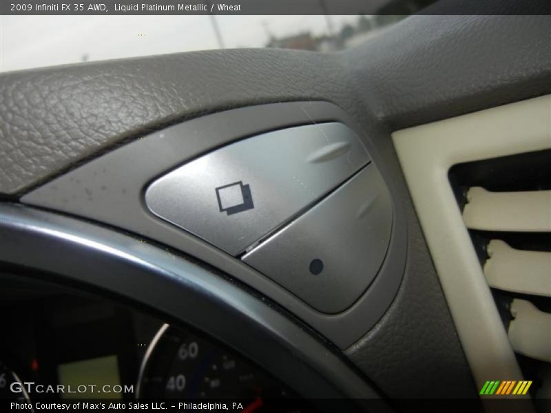 Liquid Platinum Metallic / Wheat 2009 Infiniti FX 35 AWD