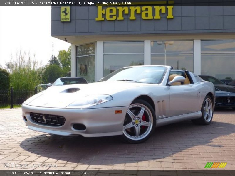 Grigio Touring (Silver) / Tan 2005 Ferrari 575 Superamerica Roadster F1