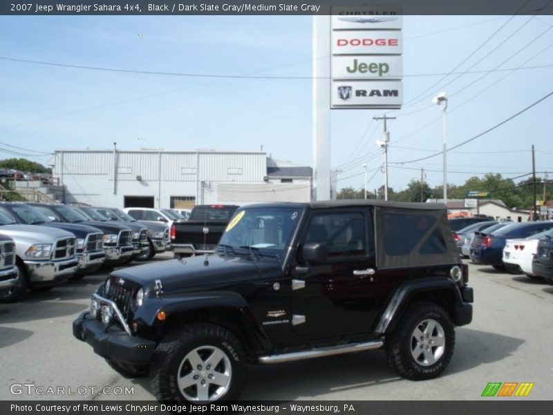 Black / Dark Slate Gray/Medium Slate Gray 2007 Jeep Wrangler Sahara 4x4