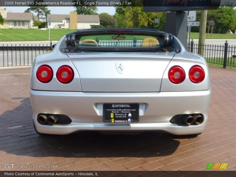 Grigio Touring (Silver) / Tan 2005 Ferrari 575 Superamerica Roadster F1