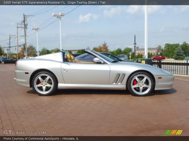 Grigio Touring (Silver) / Tan 2005 Ferrari 575 Superamerica Roadster F1
