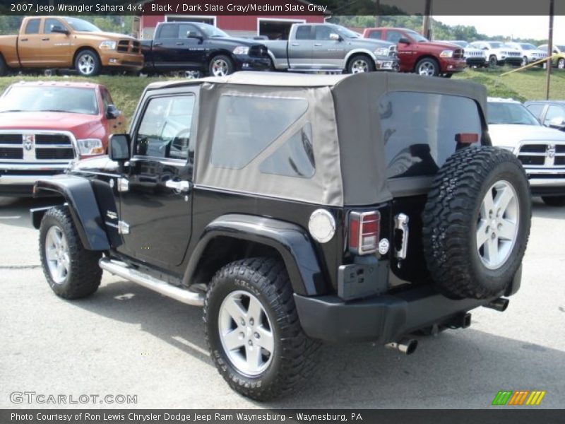 Black / Dark Slate Gray/Medium Slate Gray 2007 Jeep Wrangler Sahara 4x4