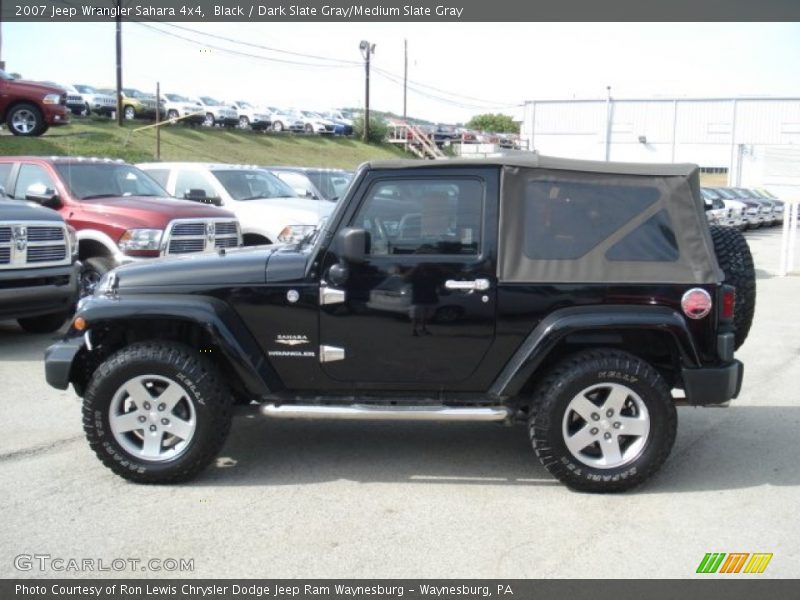 Black / Dark Slate Gray/Medium Slate Gray 2007 Jeep Wrangler Sahara 4x4
