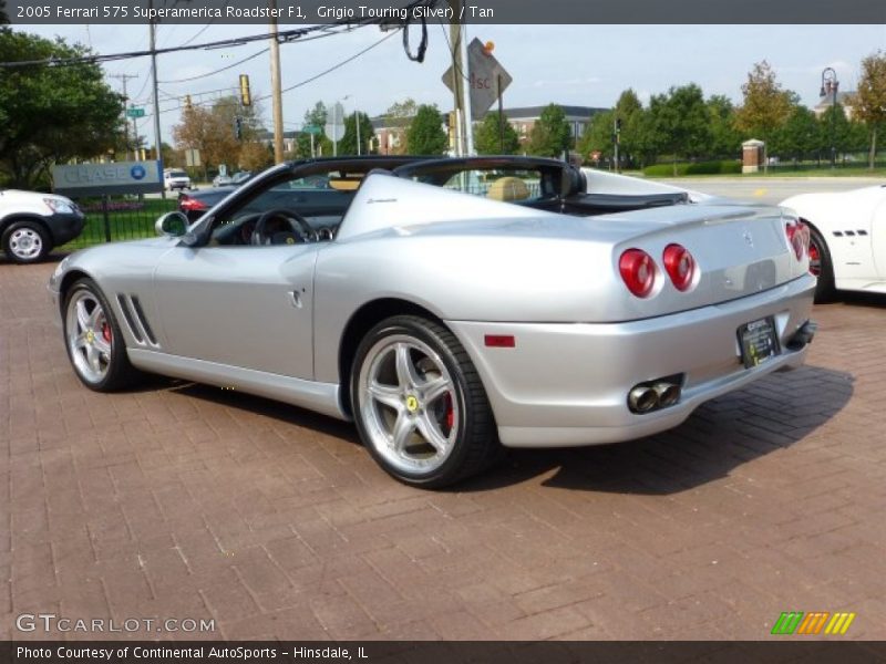 Grigio Touring (Silver) / Tan 2005 Ferrari 575 Superamerica Roadster F1