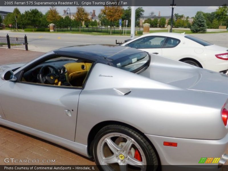 Grigio Touring (Silver) / Tan 2005 Ferrari 575 Superamerica Roadster F1