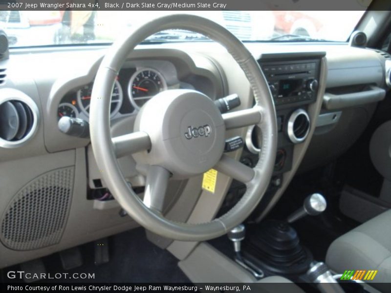 Black / Dark Slate Gray/Medium Slate Gray 2007 Jeep Wrangler Sahara 4x4