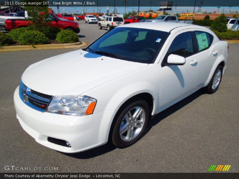 New Bright White / Black 2013 Dodge Avenger SXT