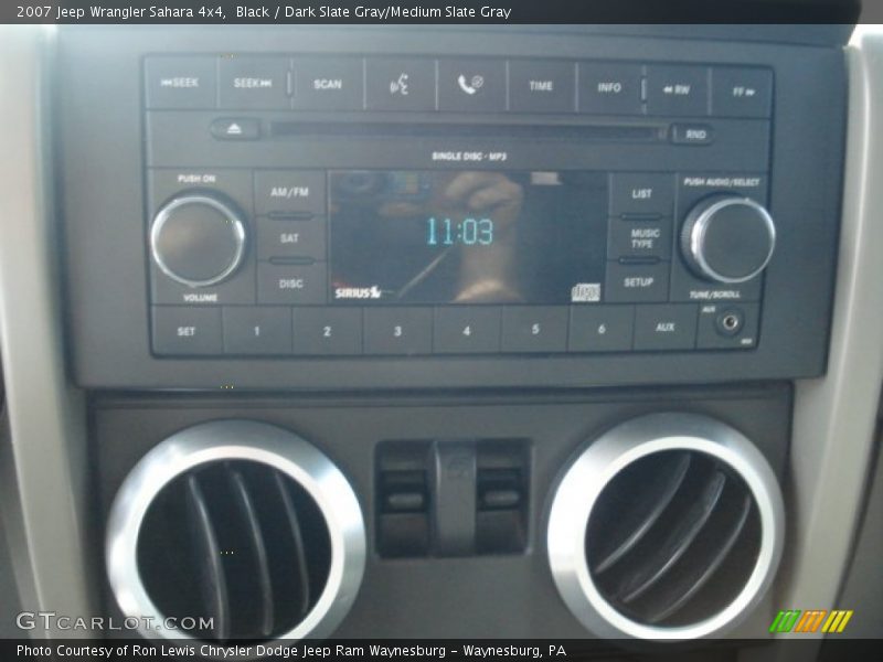 Black / Dark Slate Gray/Medium Slate Gray 2007 Jeep Wrangler Sahara 4x4