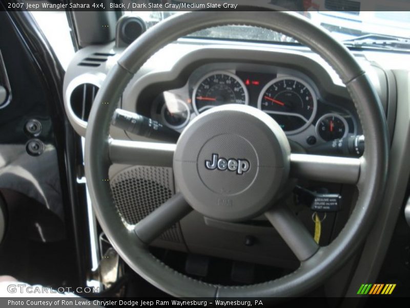 Black / Dark Slate Gray/Medium Slate Gray 2007 Jeep Wrangler Sahara 4x4