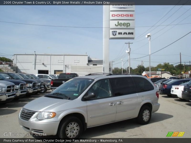 Bright Silver Metallic / Medium Slate Gray 2006 Chrysler Town & Country LX