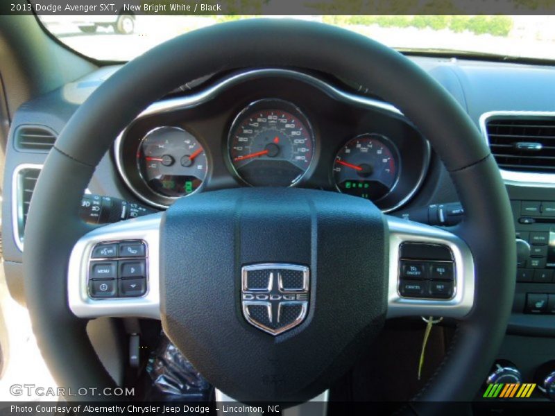 New Bright White / Black 2013 Dodge Avenger SXT