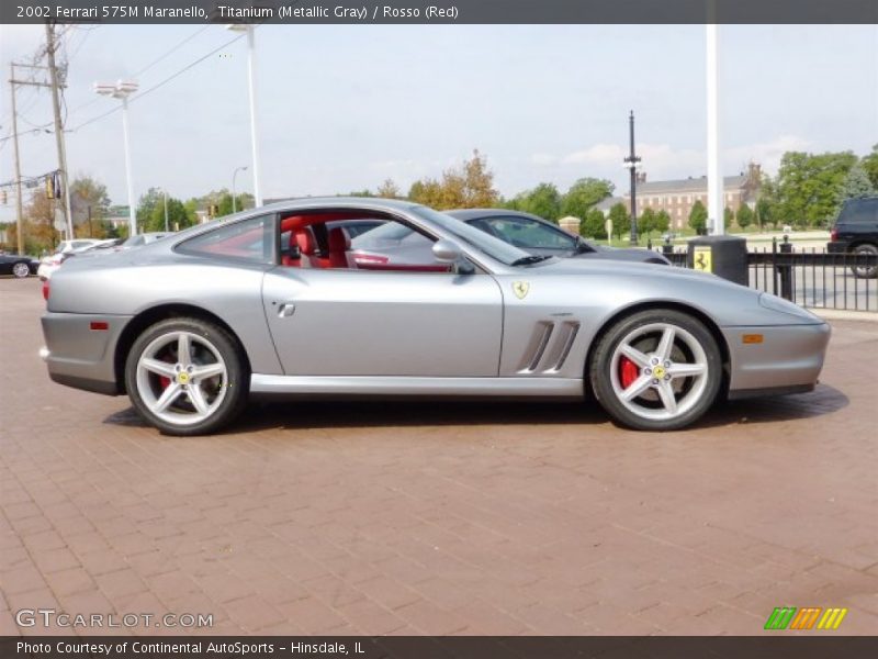 Titanium (Metallic Gray) / Rosso (Red) 2002 Ferrari 575M Maranello