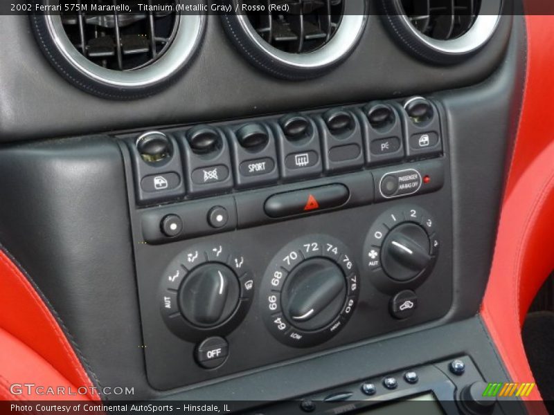 Controls of 2002 575M Maranello 