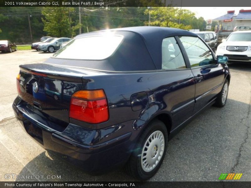 Batik Blue Pearl / Beige 2001 Volkswagen Cabrio GLS