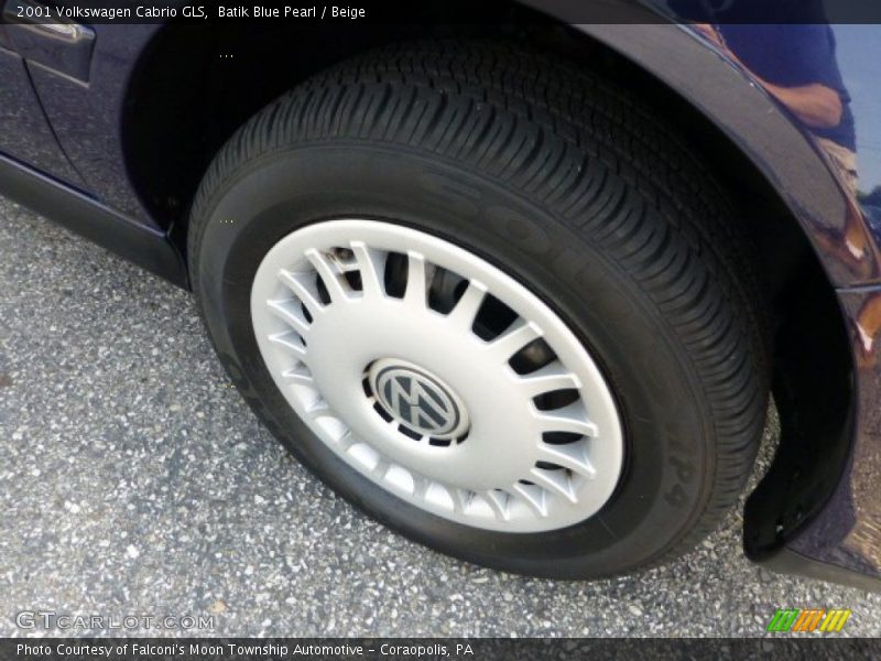 Batik Blue Pearl / Beige 2001 Volkswagen Cabrio GLS