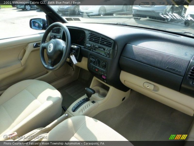 Batik Blue Pearl / Beige 2001 Volkswagen Cabrio GLS