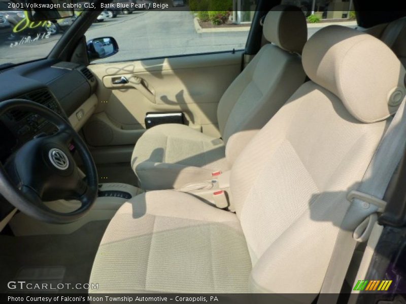 Batik Blue Pearl / Beige 2001 Volkswagen Cabrio GLS